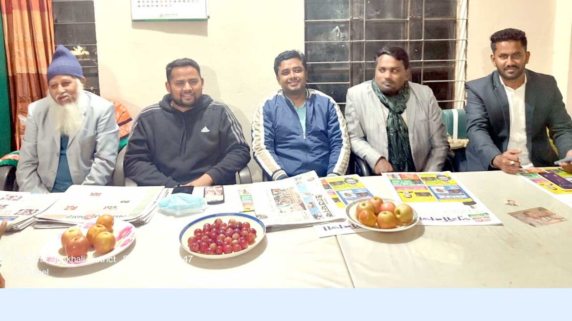 চাটখিল প্রেসক্লাবে সাংবাদিকদের সাথে সৌজন্য সাক্ষাৎ  করেছেন : শাহ্ সুফিয়ান